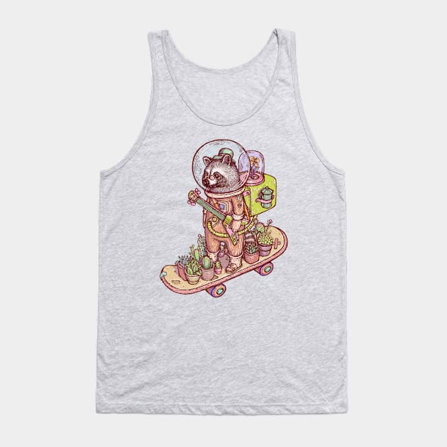 Raccoon space suits Tank Top by makapa